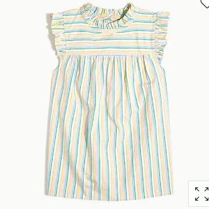 J Crew Factory Ruffleneck Sleeveless Top